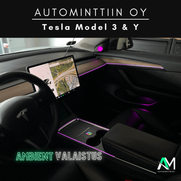 Ambient Valaistus | Tesla Model 3 & Y